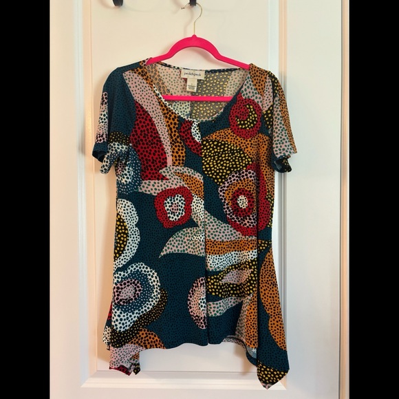 Peck & Peck Colorful Polka Dot Women's Top - Picture 1 of 5